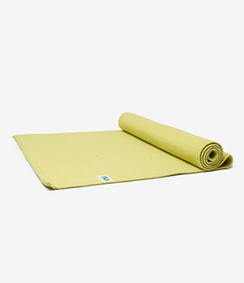 Jiwa Organic Yoga Mat Mustard Green